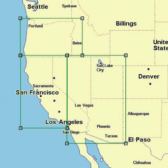 PCI Race Radios® - Western US Lowrance Map