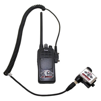 PCI Race Radios® - Icom Co-Driver Handheld Radio with This PTT Adapter