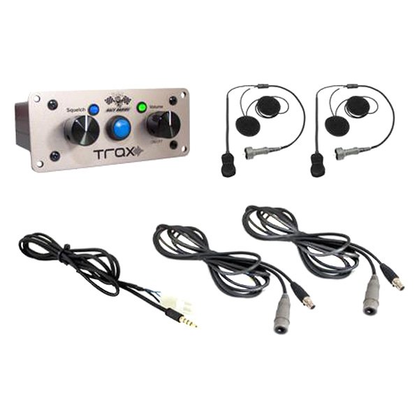 PCI Race Radios Trax Ultimate 2 Seater Communication Kit PCI Race Radios Trax Stereo Headset - Cycle Gear