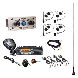 PCI Race Radios® - 4 Headset/Helmet Cables Trax California Supreme Radio Package With DSP