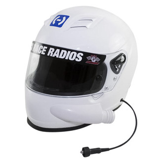 PCI Race Radios® - HJC AR-10 III RaceAir SA2015 X-Large White Forced Air Helmet w/o Ear Cups