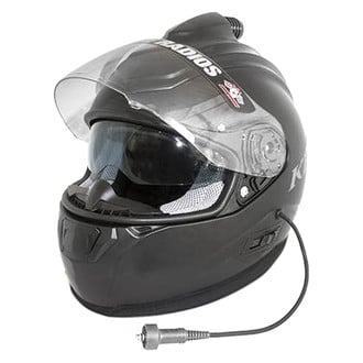 PCI Race Radios® - Trax Klim R1 Wired Fresh Air X-Large Black Forced Air Helmet