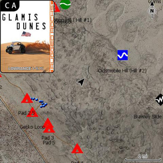 PCI Race Radios® - Glamis Lowrance Map