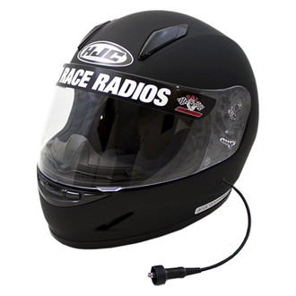 PCI Race Radios® - HJC CL-Y Wired Youth Medium Black Full Face Helmet