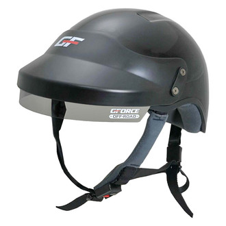 PCI Race Radios® - Amped Off-Road Large Black Open Face Helmet