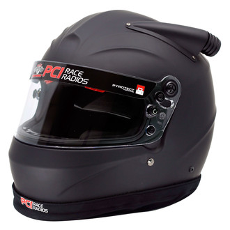 PCI Race Radios® - Pyrotect Sportmax MidAir Custom Wired Elite Small/Large Flat Black Forced Air Helmet