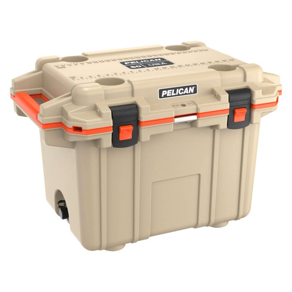 Pelican® - Elite IM 50QT Tan/Orange Cooler