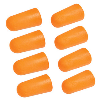 Performance Tool® - 30 dB Orange Foam Disposable Tapered Uncorded Earplugs (4 Pairs)
