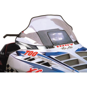 PowerMadd® - Cobra™ Clear with Racer Graphics Mid Snowmobile Windshield