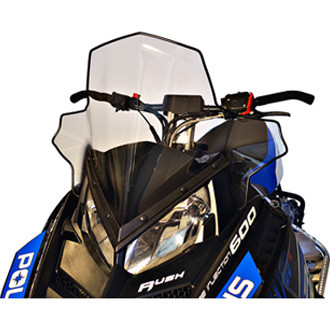 PowerMadd® - Cobra™ Clear with Black Fade Mid Snowmobile Windshield