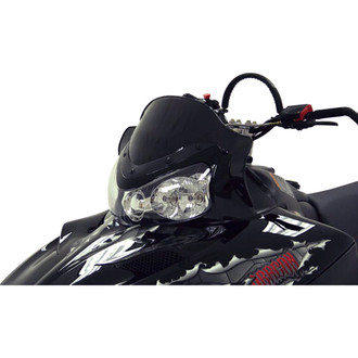 PowerMadd® - Cobra™ Black Low Snowmobile Windshield