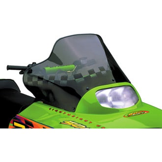 PowerMadd® - Cobra™ Tint with Black Checks Mid Snowmobile Windshield