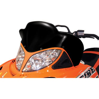 PowerMadd® - Cobra™ Black Low Snowmobile Windshield