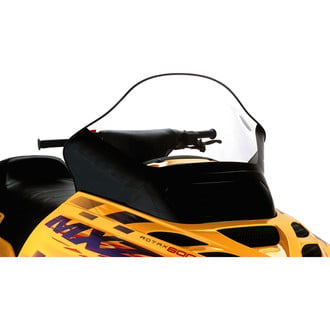 PowerMadd® - Cobra™ Clear with black Tall Snowmobile Windshield