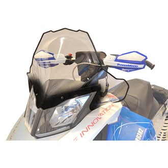 PowerMadd® - Cobra™ Clear with Black Fade Tall Snowmobile Windshield