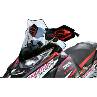 PowerMadd® - Cobra™ Clear with Black Fade Mid Snowmobile Windshield