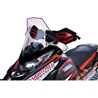 PowerMadd® - Cobra™ Clear with Black Fade Tall Snowmobile Windshield
