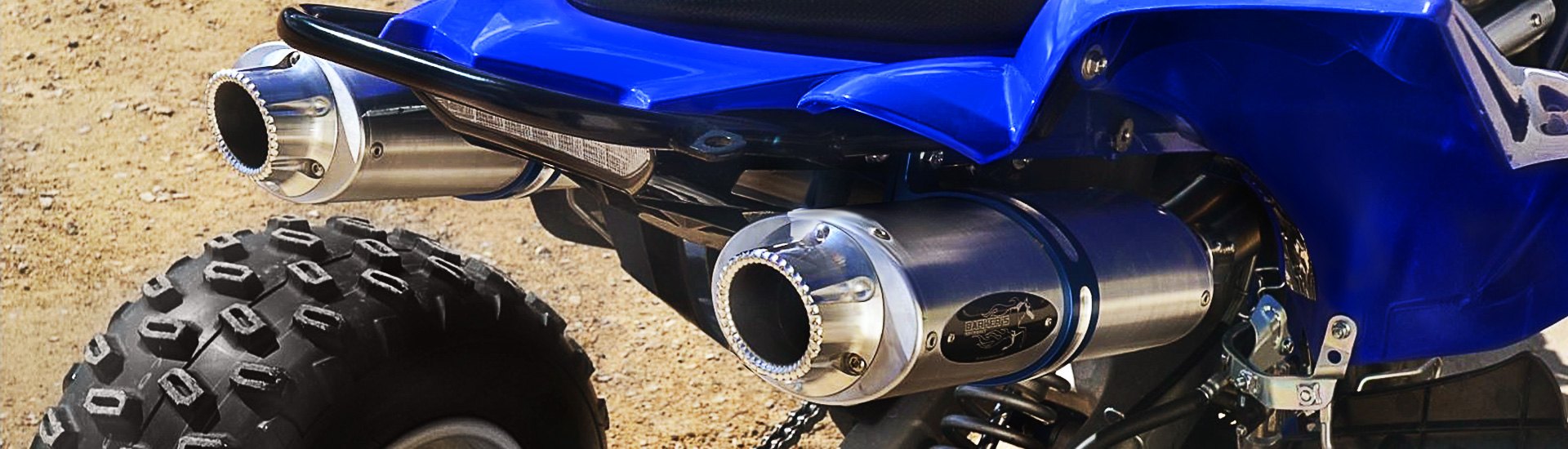 Kapsco Moto NEW ATV Exhaust Tip Muffler Power Polished Chrome For Polaris Predator 500