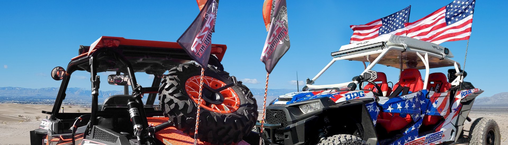 Details about    Maverick X3 Polaris  6' ATV Whip Flag Glamis  Dunes USA Heavy Duty 