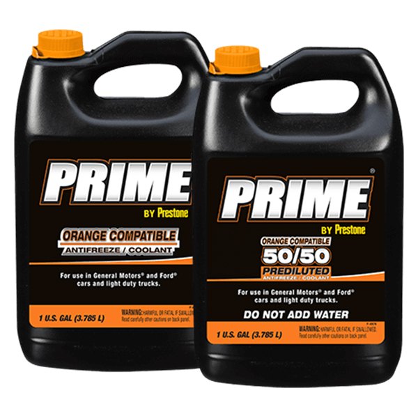 Prestone AF3400/F Prime Orange Compatible Antifreeze/Coolant, 1-Gallon