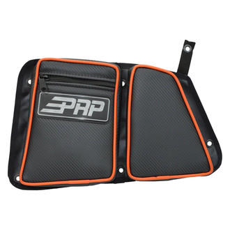 PRP Seats® - Stock Black Rear Driver Side Door Bag with Knee Pad