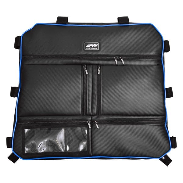 PRP Seats® - Carbon Fiber Black with Voodoo Blue Piping Overhead Bag