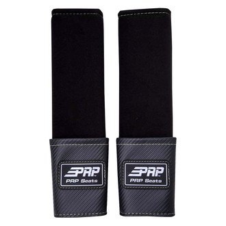 PRP Seats® - Black Seat Belt Pad w/Pocket and Orange Stitching