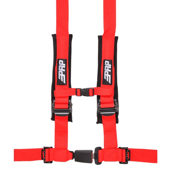 PRP Seats® - 2" 4-Point Auto Latch Red Harness