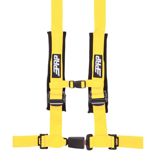 PRP Seats® - 2" 4-Point Auto Latch Yellow Harness