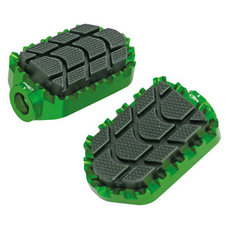 Puig® - Enduro Style Foot Pegs (Green)