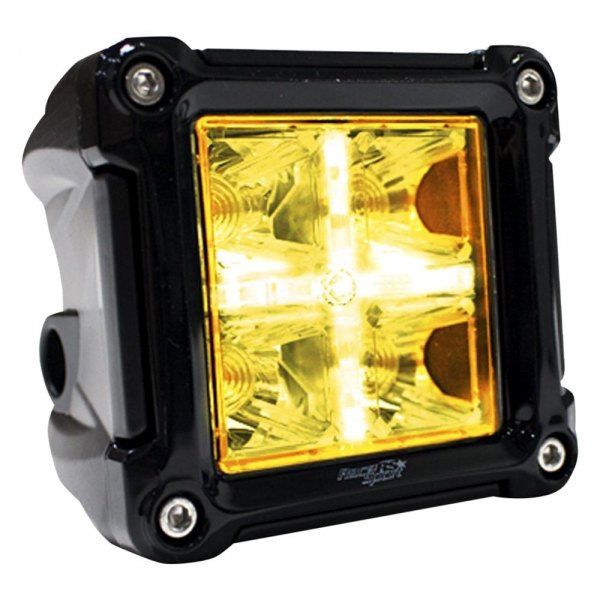 Race Sport® - Street Series Dual Function Halo 3" 2x20W Cube Spot Beam White/Amber LED Light