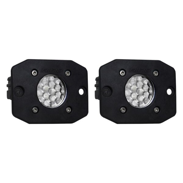 Rigid Industries® - Ignite Series Backup Flush Mount 1"x2" 2x12W Hybrid Diffused Beam LED Lights