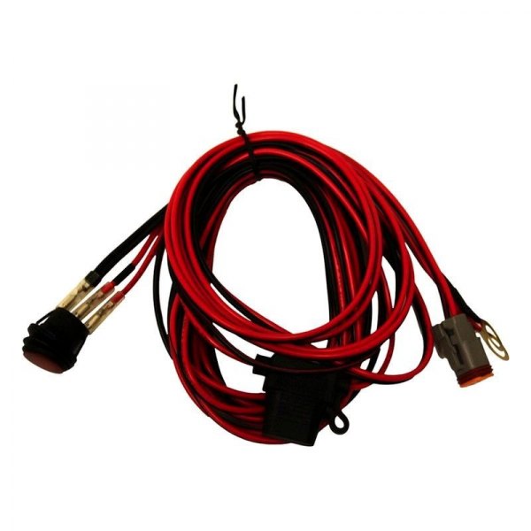 Rigid Industries® - Wiring Harness for 1xDually, 1xD2, 1x4" E-Series, 1x6" E-Series, 1x6" SR-Series Lights