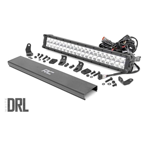 Rough Country® - Chrome Series 20" 200W Dual Row Combo Spot/Flood Beam LED Light Bar, with Cool White DRL