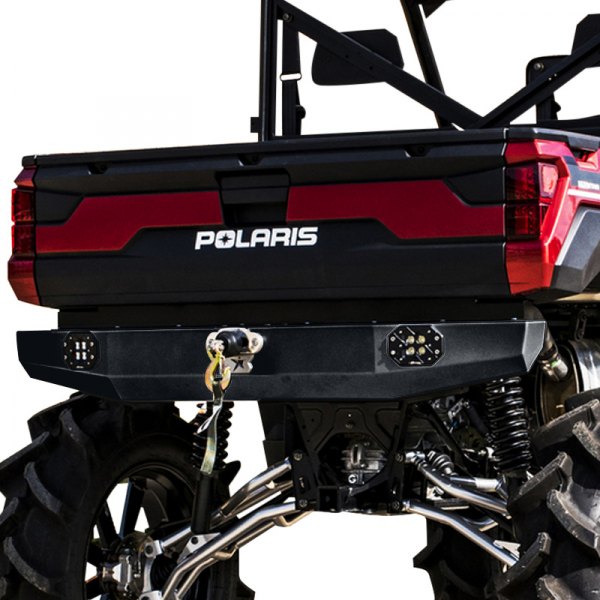 S3 Power Sports® S315121211BLK Rear Winch Bumper with RIGID Lights