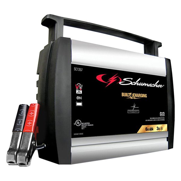 Schumacher® - 6 V/12 V Portable Fully Automatic Battery Charger