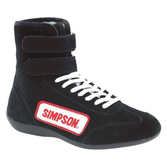 Simpson® - Black 11.5 High-Top Racing Shoes