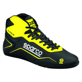 Sparco® - K-Pole Series Black/Yellow Fluo 32 Kart Racing Boots