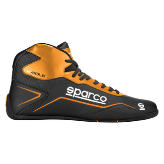 Sparco® - K-Pole Series Black/Orange Fluo 41 Kart Racing Boots