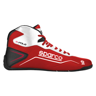Sparco® - K-Pole Series Red/White 47 Kart Racing Boots