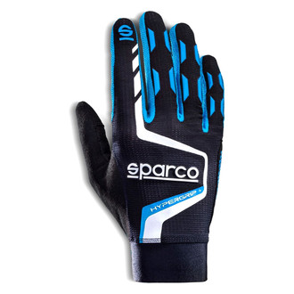 Sparco® - Hypergrip+ Series Black/Blue 12 Gaming Gloves