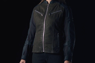 Speed and Strength® - Street Savvy Womens Leather And Textile Jacket