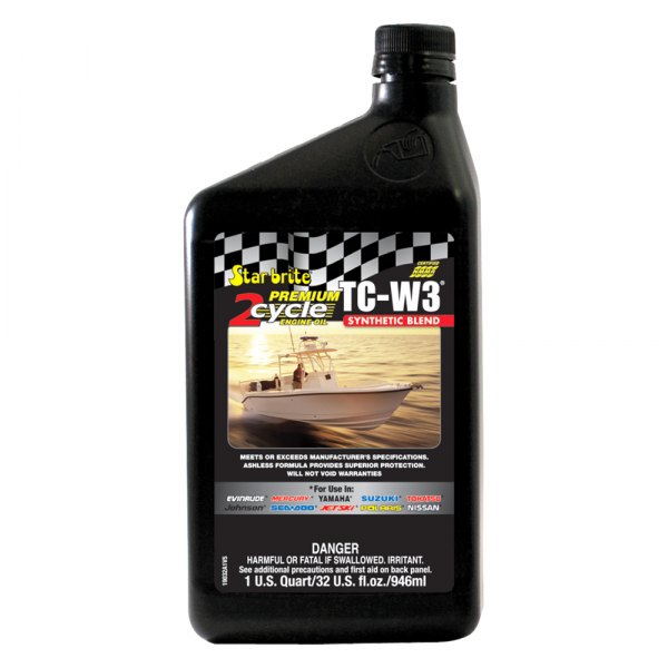 Star Brite® - Premium TC-W3 Semi-Synthetic 2T Engine Oil, 1 Quart