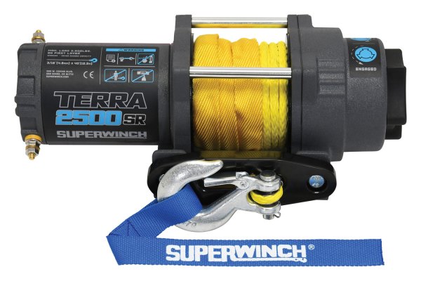 Superwinch® - ATV/UTV Terra 2,500 lbs Electric Winch with Synthetic Rope