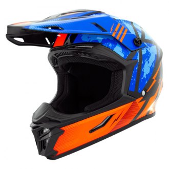 53-54cm Double Visor Flip up Front Motorcycle Motorbike Helmet Road Legal Zorax Carnivore Red Graphic XS 