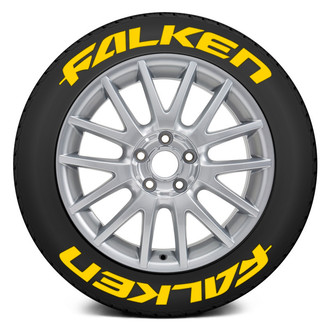 Tire Stickers® - Yellow "Falken" Tire Lettering Kit
