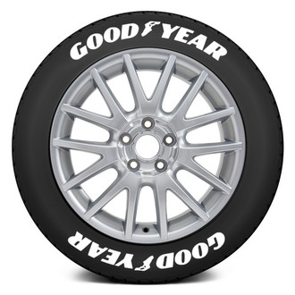 Tire Stickers® - White "Goodyear" Tire Lettering Kit