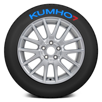 Tire Stickers® - Blue "Kumho" Tire Lettering Kit