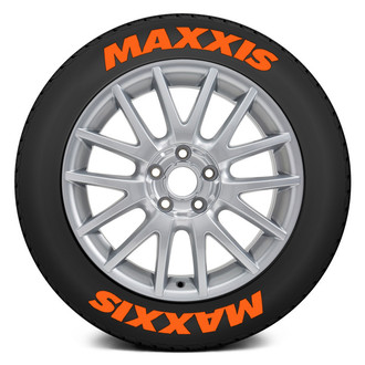 Tire Stickers® - Orange "Maxxis" Tire Lettering Kit