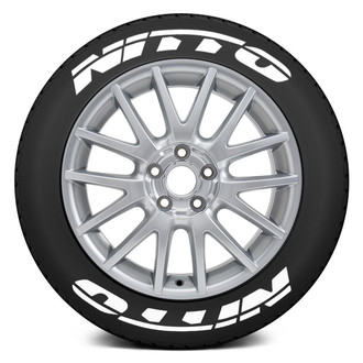 Tire Stickers® - White "Nitto" Tire Lettering Kit
